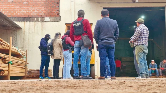  EMPRESAS MADERERAS ALLANADAS ESTÁN VINCULADAS A CARGAMENTOS OBSERVADOS EN CHILE 