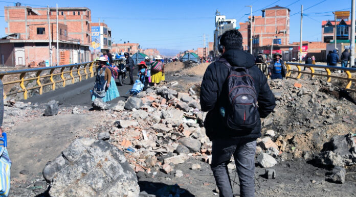BOLIVIA CUMPLE 37 DÍAS DE BLOQUEOS Y ABC REPORTA 86 PUNTOS DE INTERRUPCIÓN EN SEIS DEPARTAMENTOS 