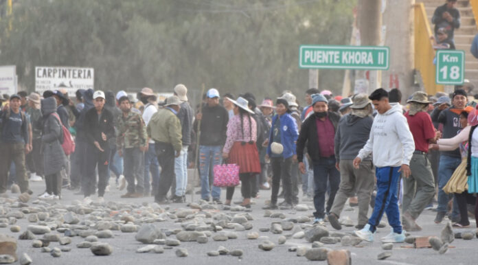  BLOQUEOS SE MANTIENEN EN SEIS DEPARTAMENTOS Y SUMAN 79 PUNTOS DE INTERRUPCIÓN EN EL PAÍS 