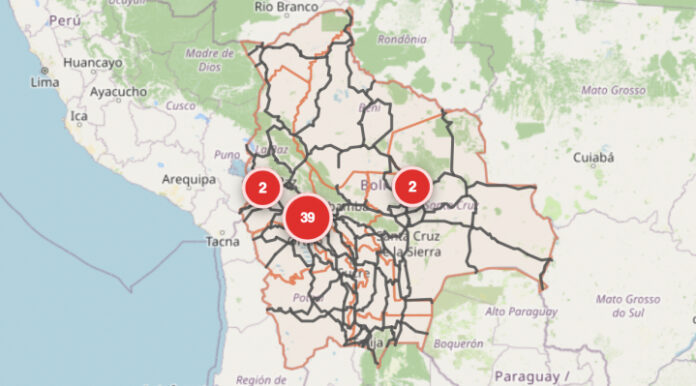  ABC REPORTA 43 PUNTOS DE BLOQUEO EN CINCO DEPARTAMENTOS; LA PAZ CONTINÚA COMO LA REGIÓN MÁS AFECTADA 