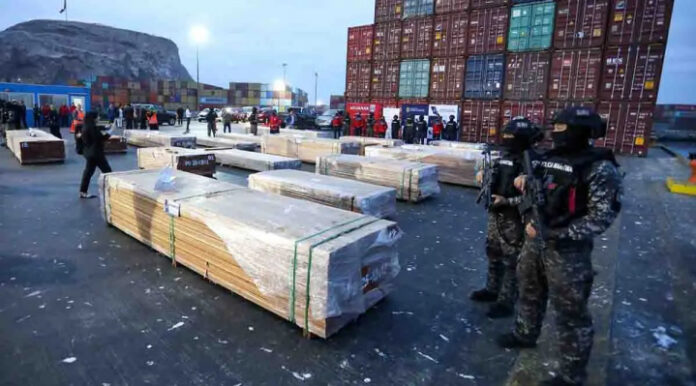 CHILE RATIFICA QUE LA MADERA INCAUTADA CONTIENE DROGA