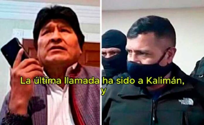 REVELAN AUDIO DE EVO MORALES CON SU EXEDecán RECLUIDO EN SAN PEDRO