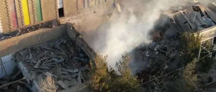 IMÁGENES AÉREAS MUESTRAN LOS DAÑOS TRAS LAS EXPLOSIONES EN EL CUARTEL DE VIACHA