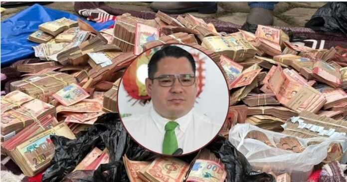 HALLAN MÁS DE BS 3,5 MILLONES Y $US 10.000 EN UN INMUEBLE VINCULADO A ROGER MARIACA